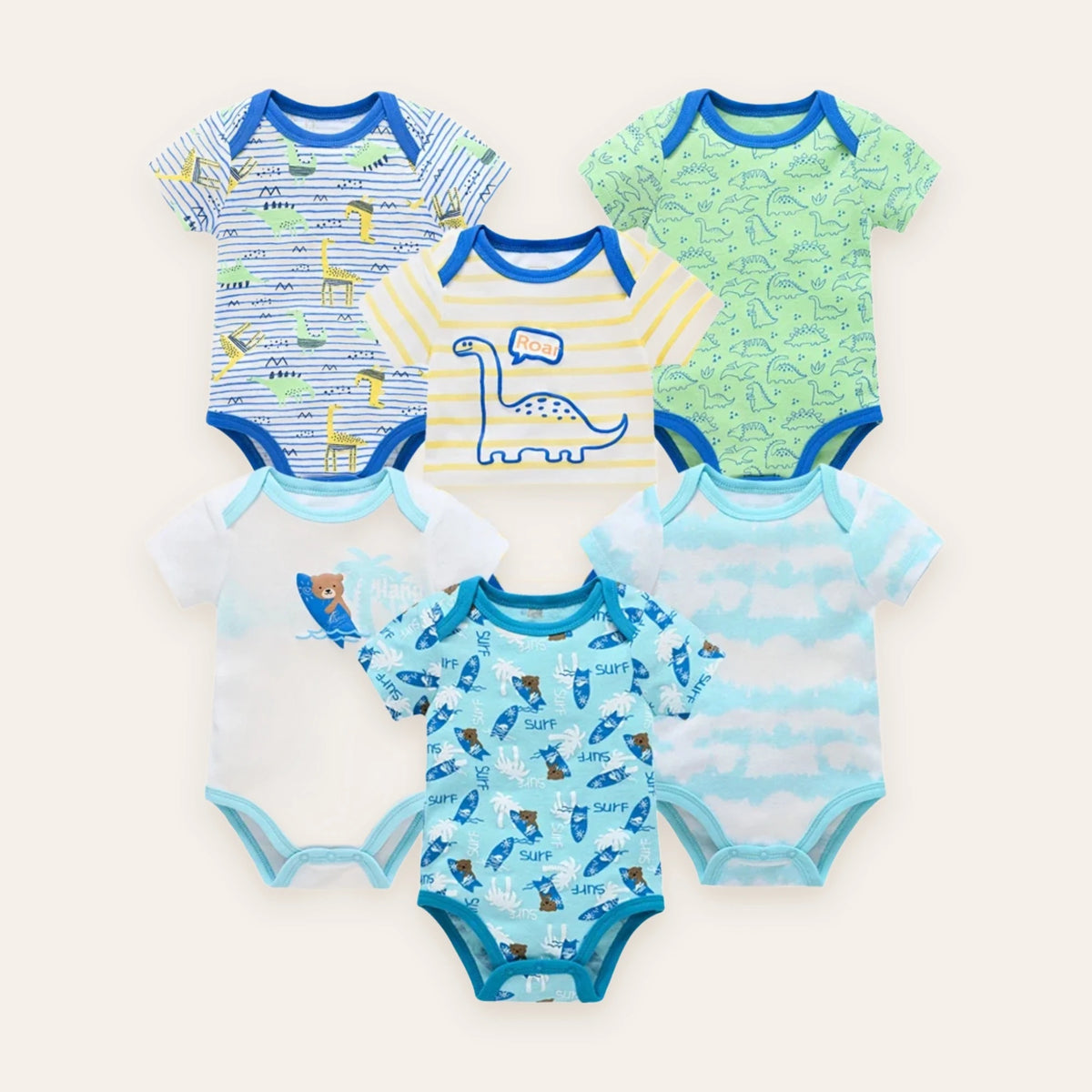 Little Blossom Short-Sleeve Bodysuit Multi-Pack