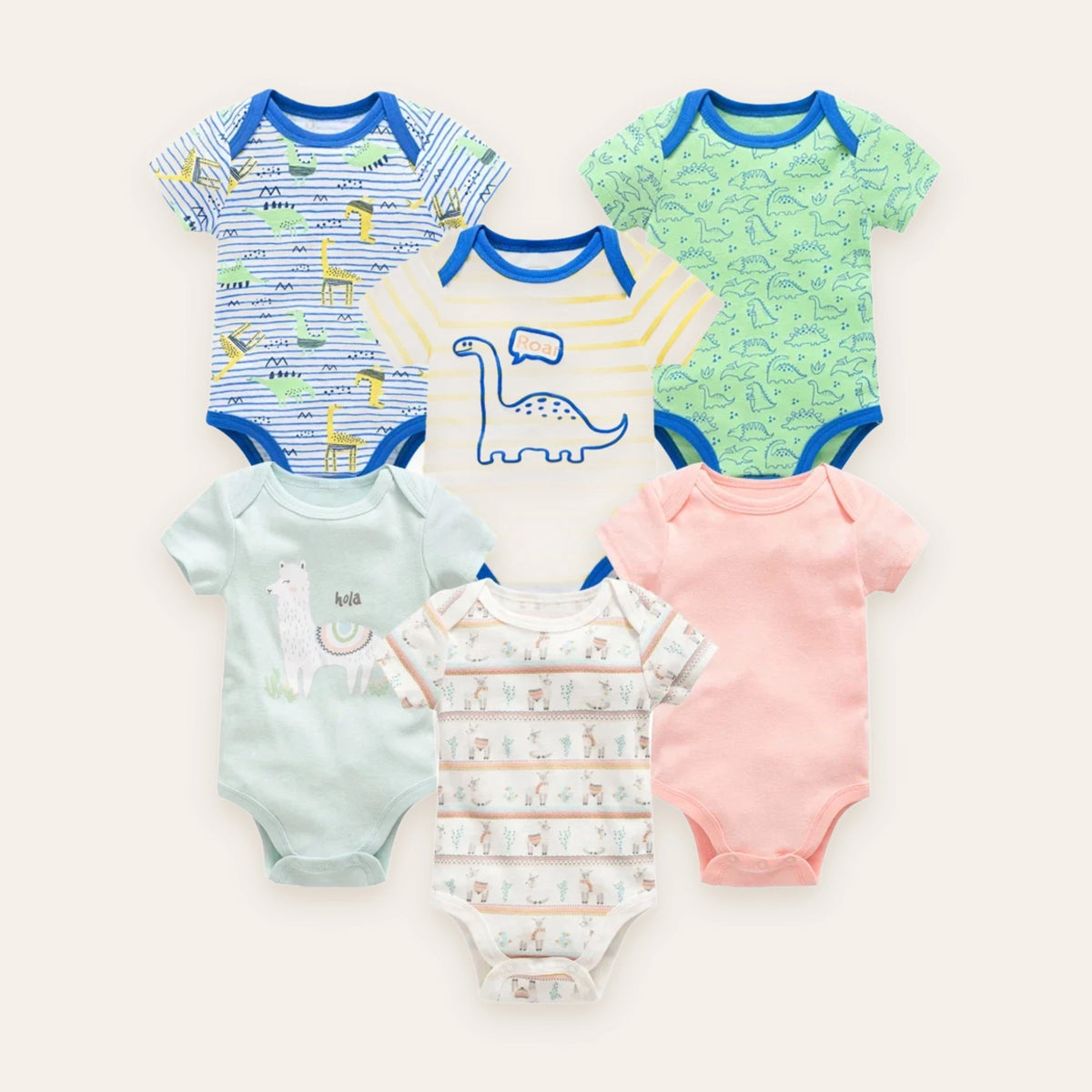 Little Blossom Short-Sleeve Bodysuit Multi-Pack