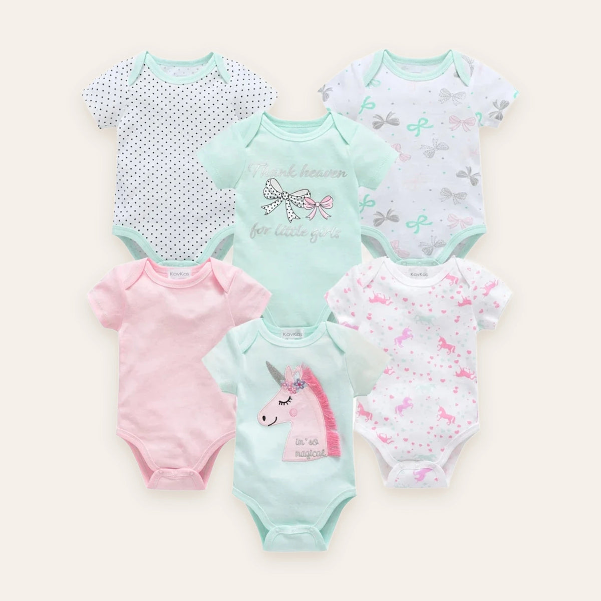 Little Blossom Short-Sleeve Bodysuit Multi-Pack