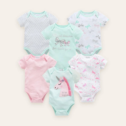 Little Blossom Short-Sleeve Bodysuit Multi-Pack