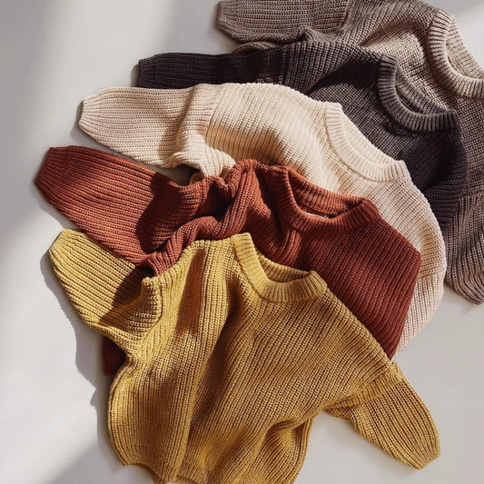 Waffle Knit Pullover Sweater