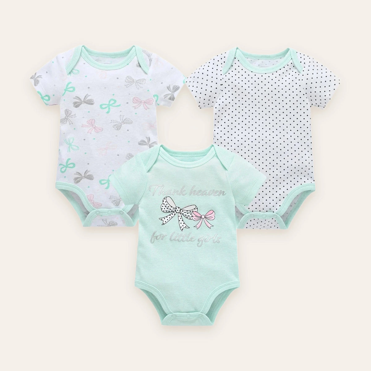 Little Blossom Short-Sleeve Bodysuit Multi-Pack