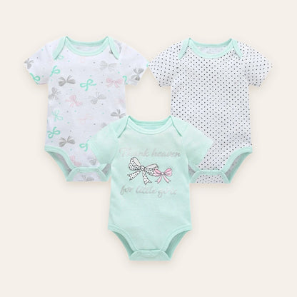 Little Blossom Short-Sleeve Bodysuit Multi-Pack