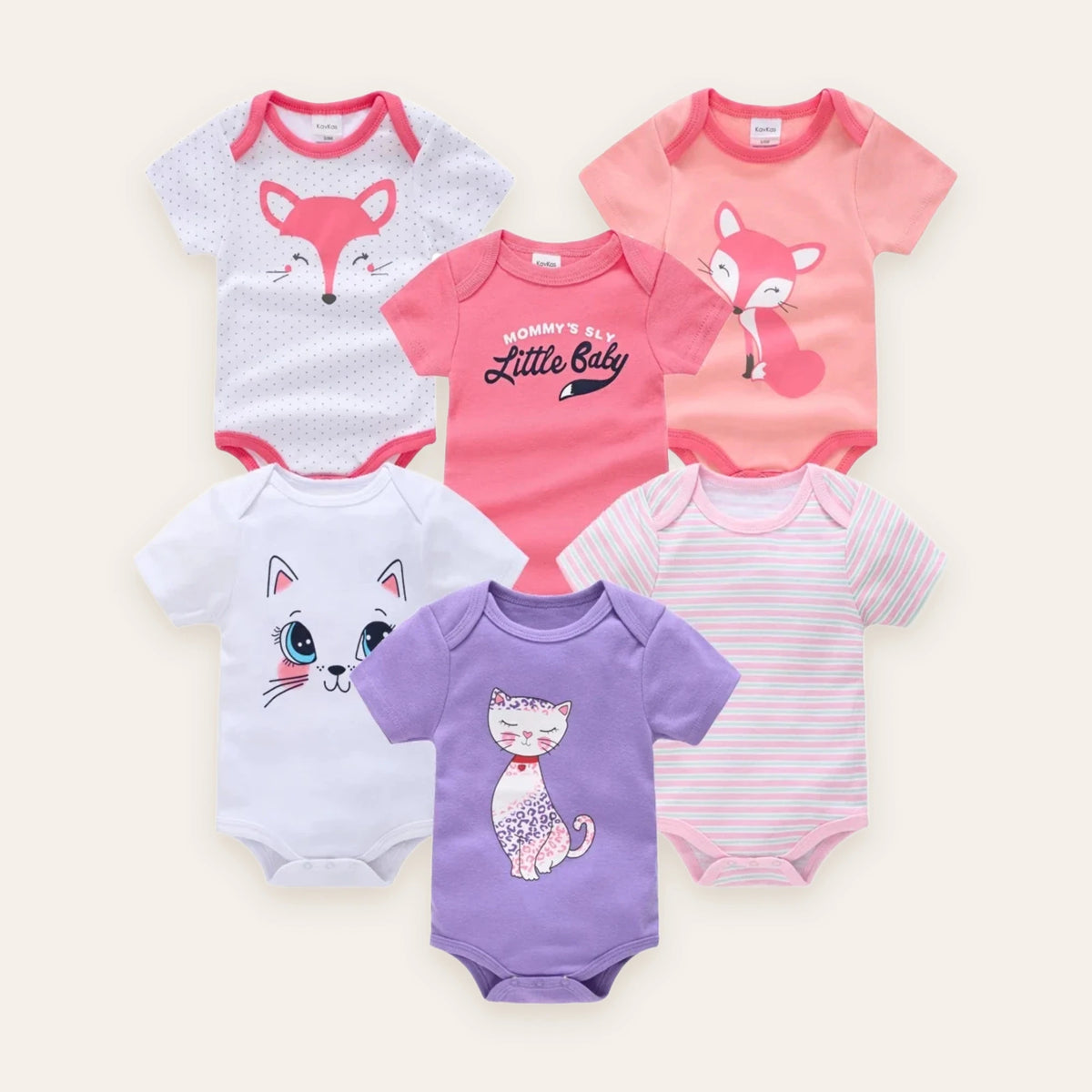 Little Blossom Short-Sleeve Bodysuit Multi-Pack