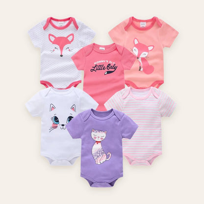 Little Blossom Short-Sleeve Bodysuit Multi-Pack