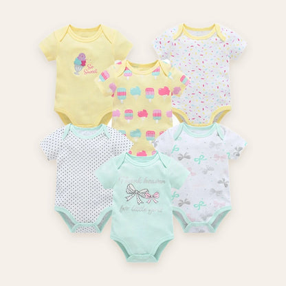 Little Blossom Short-Sleeve Bodysuit Multi-Pack