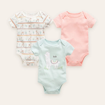 Little Blossom Short-Sleeve Bodysuit Multi-Pack