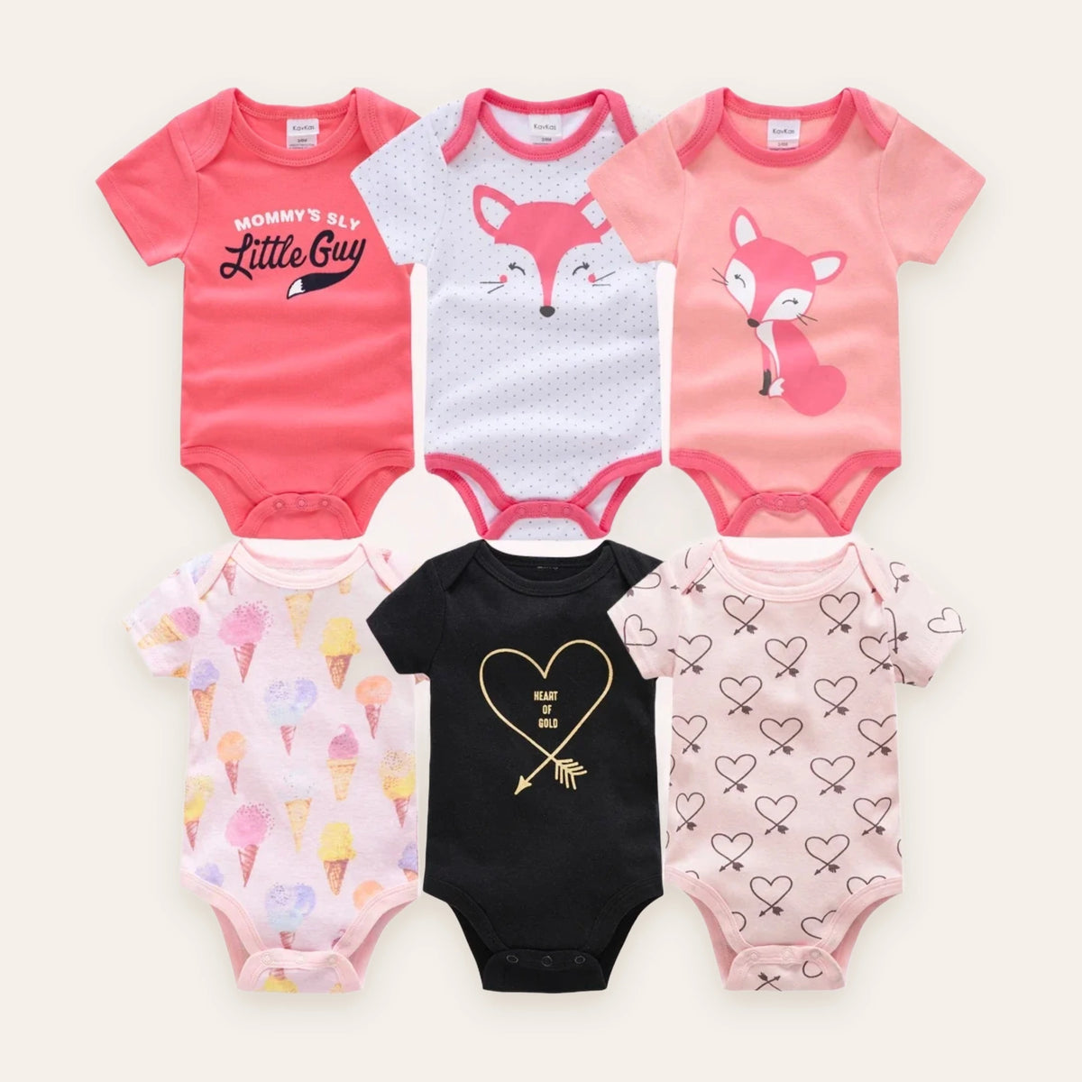 Little Blossom Short-Sleeve Bodysuit Multi-Pack