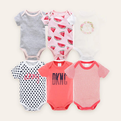 Little Blossom Short-Sleeve Bodysuit Multi-Pack