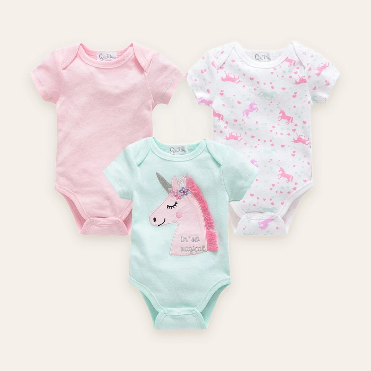 Little Blossom Short-Sleeve Bodysuit Multi-Pack