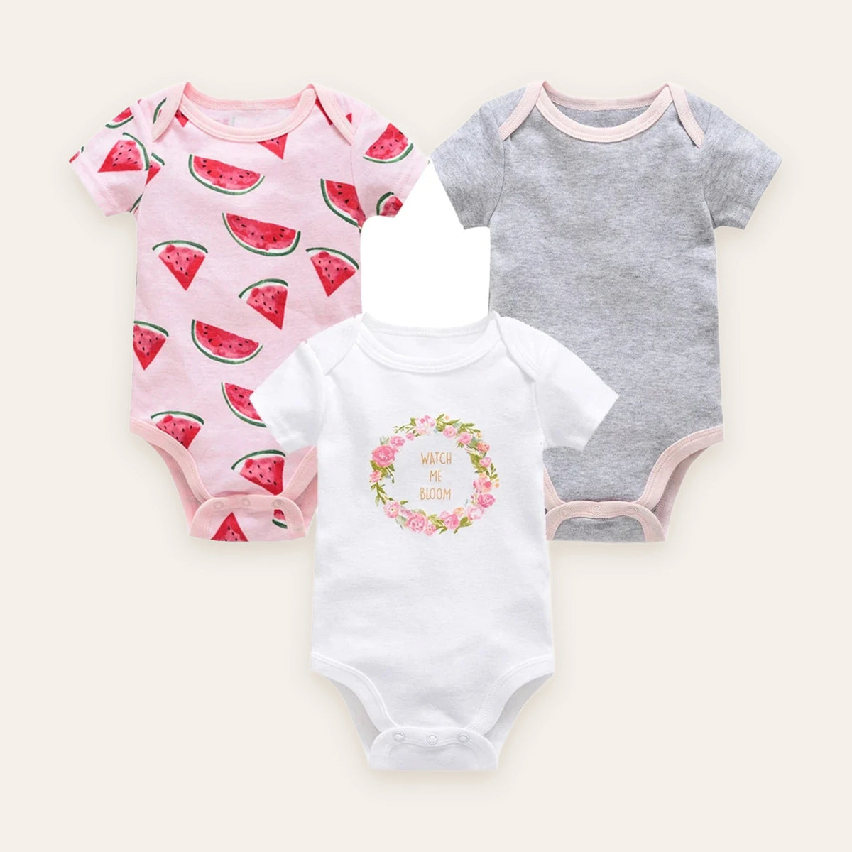 Little Blossom Short-Sleeve Bodysuit Multi-Pack