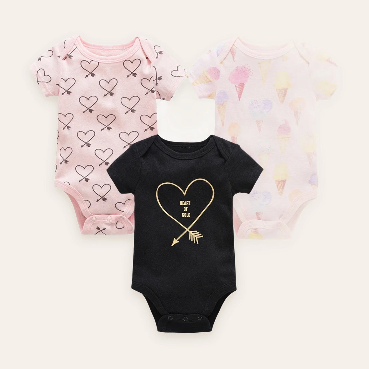 Little Blossom Short-Sleeve Bodysuit Multi-Pack