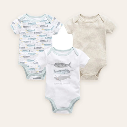 Little Blossom Short-Sleeve Bodysuit Multi-Pack