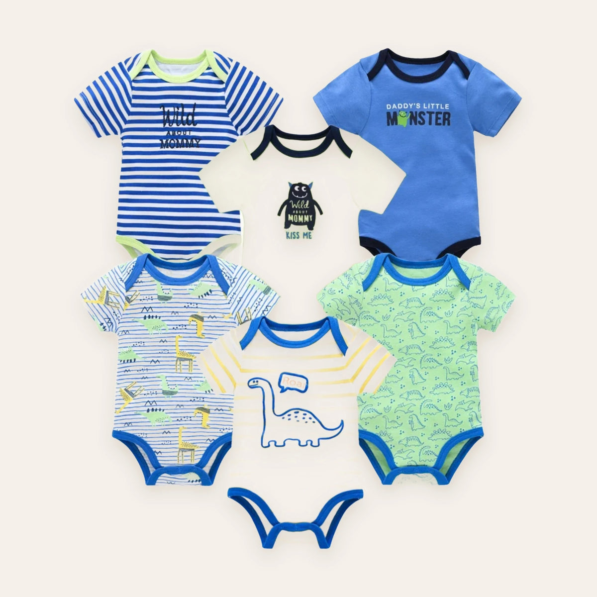 Little Blossom Short-Sleeve Bodysuit Multi-Pack