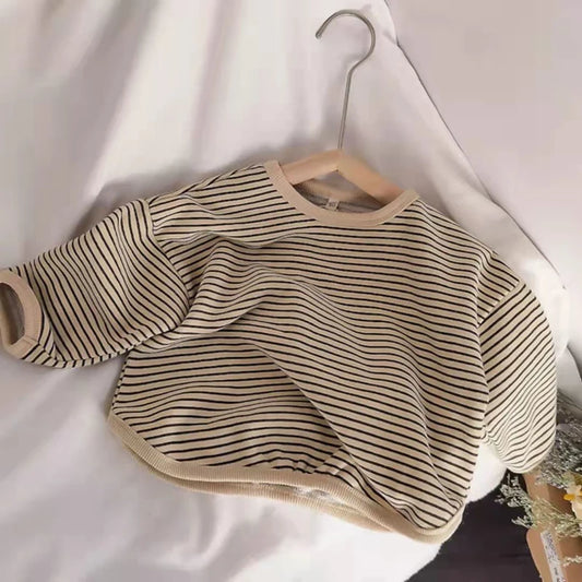 Striped Cotton Crewneck Sweatshirt