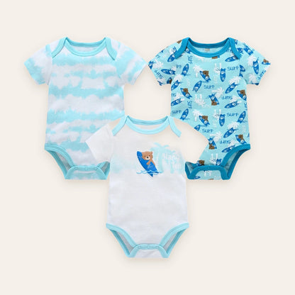 Little Blossom Short-Sleeve Bodysuit Multi-Pack