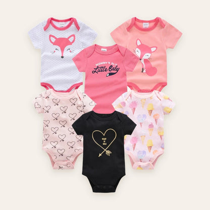 Little Blossom Short-Sleeve Bodysuit Multi-Pack