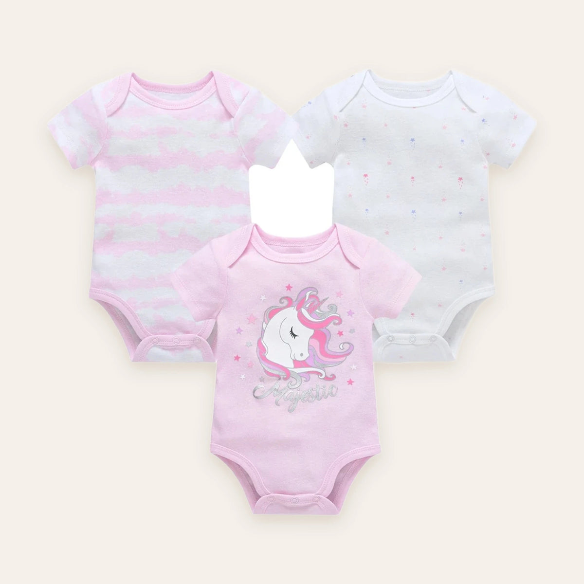 Little Blossom Short-Sleeve Bodysuit Multi-Pack