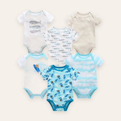 Little Blossom Short-Sleeve Bodysuit Multi-Pack