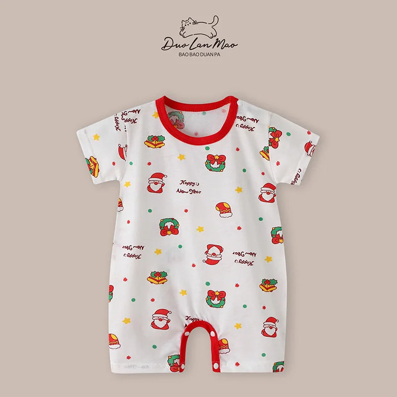 Christmas Short-Sleeve Romper
