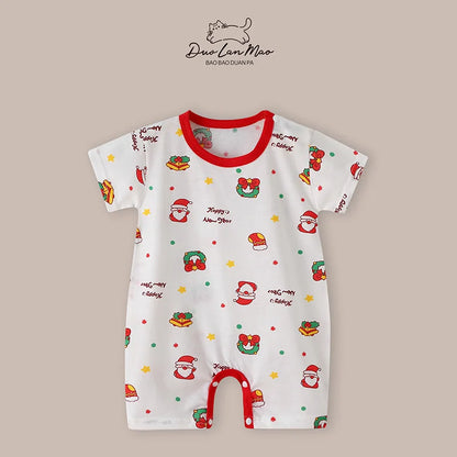 Christmas Short-Sleeve Romper