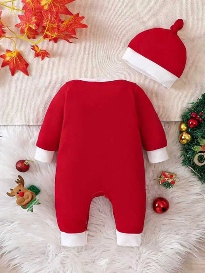 Holiday Romper & Hat Set