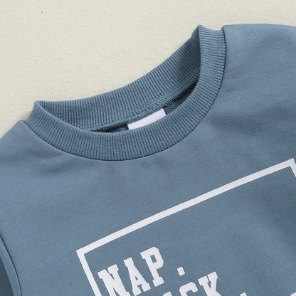 Little Explorer Graphic Sweatshirt & Jogger Set