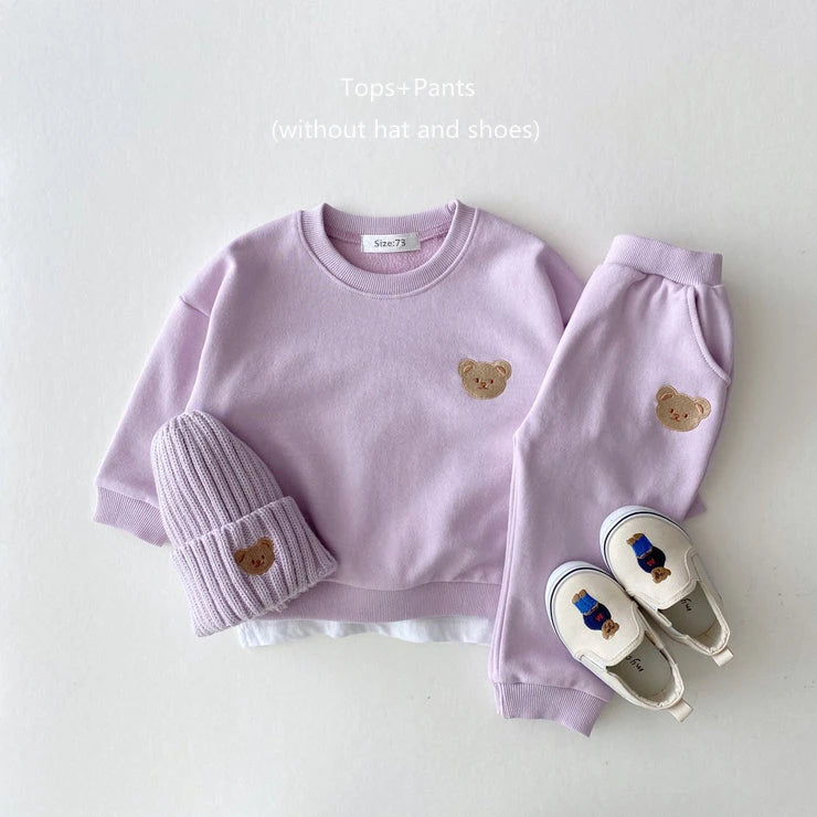 Sweet Teddy Sweatshirt & Jogger Set