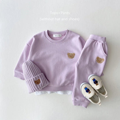 Sweet Teddy Sweatshirt & Jogger Set