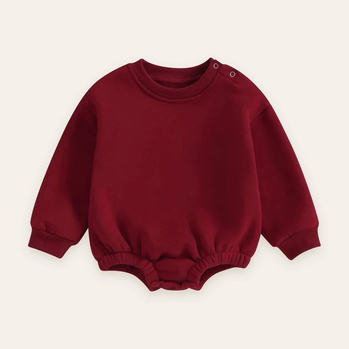 Cozy Fleece Bubble Sweatshirt Romper