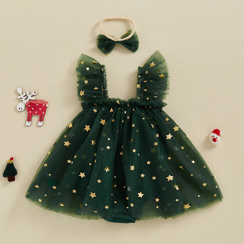 Starlight Tutu Holiday Romper