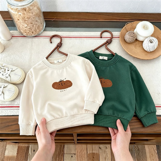 Cozy Bear Patch Crewneck Sweatshirt