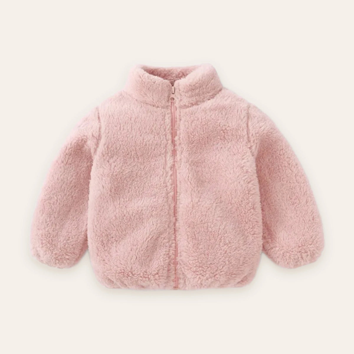 Blush Teddy Fleece Zip Jacket