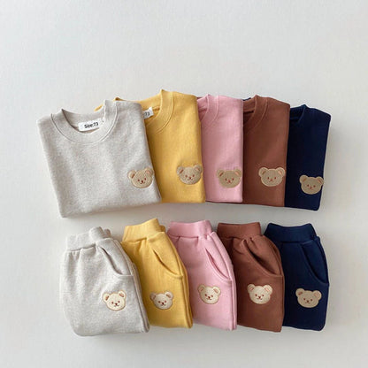 Teddy Bear Sweatshirt & Jogger Set