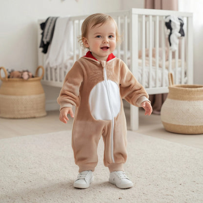 Reindeer Ears Hooded Romper