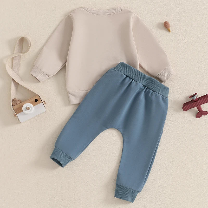 Little Tractor Sweatshirt & Jogger Set
