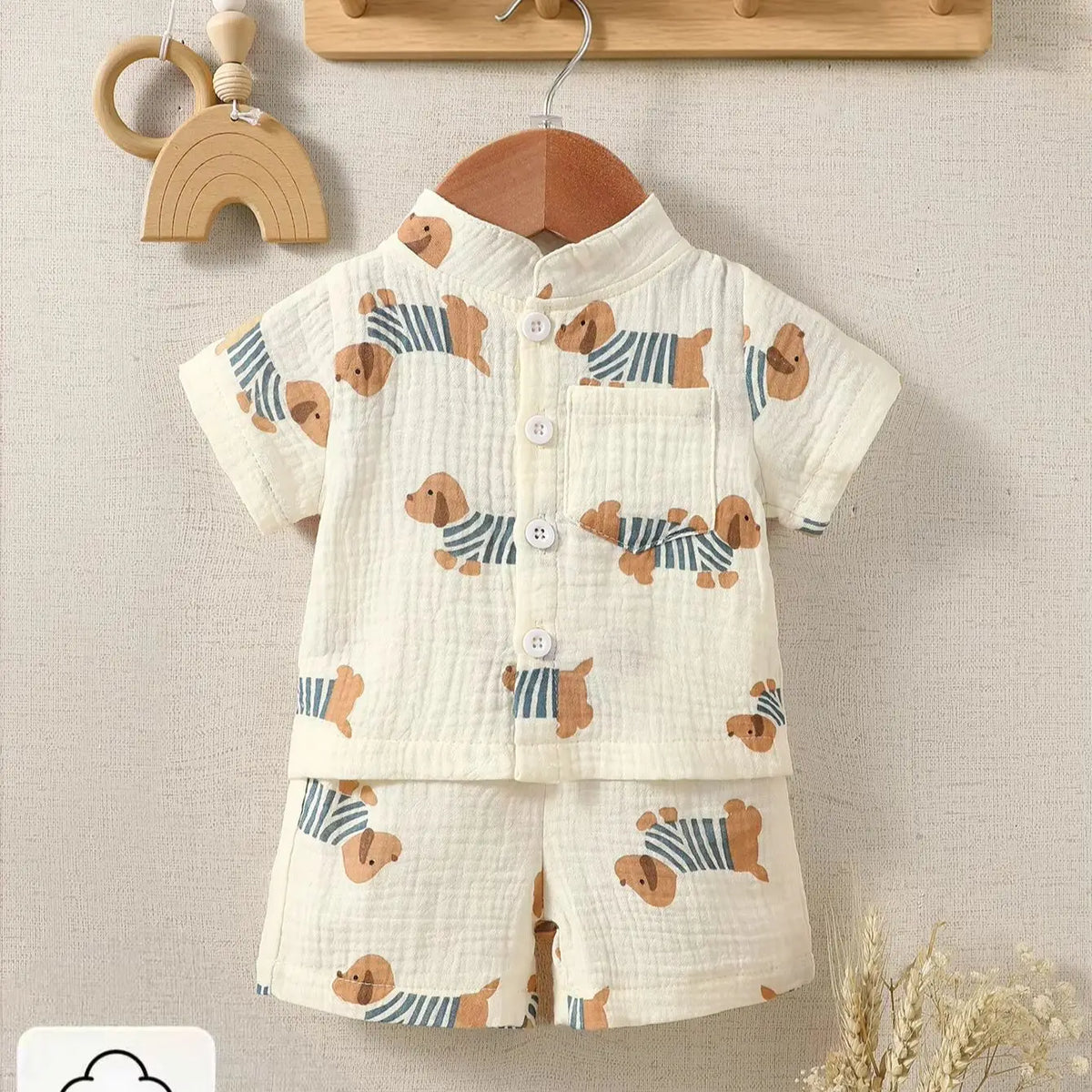 Little Gentleman Shirt & Shorts Set