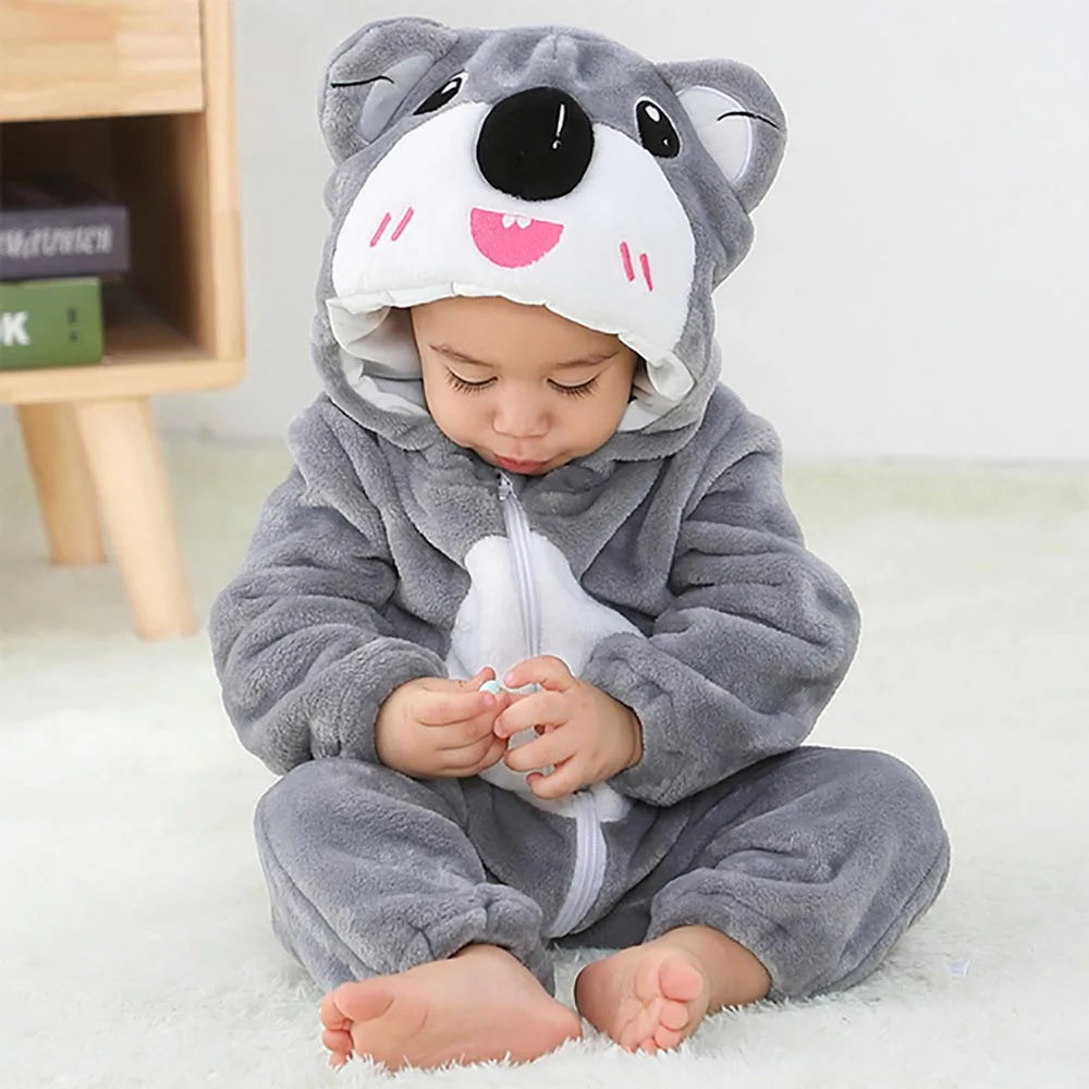 Kiki the Grey Koala Baby Romper