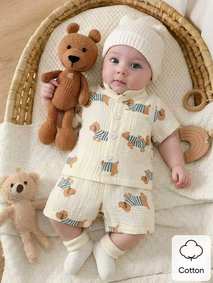 Little Gentleman Shirt & Shorts Set