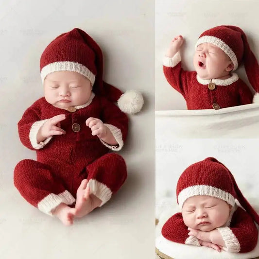 Newborn Holiday Photo Knit Set