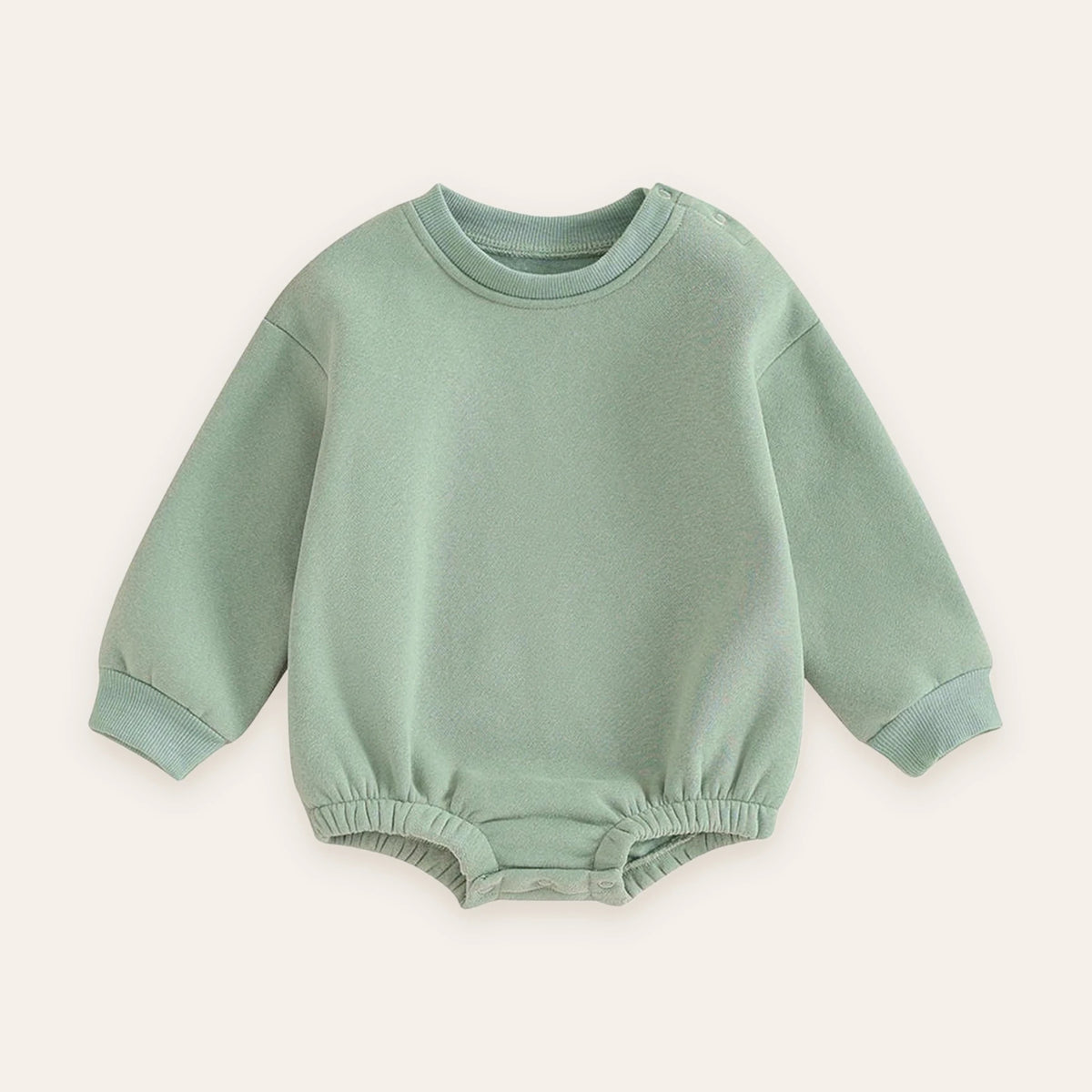 Cozy Fleece Bubble Sweatshirt Romper