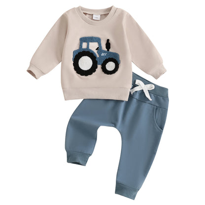Little Tractor Sweatshirt & Jogger Set