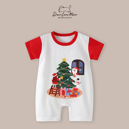 Christmas Short-Sleeve Romper