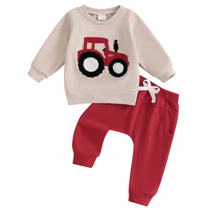 Little Tractor Sweatshirt & Jogger Set