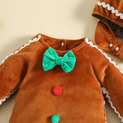 Gingerbread Cookie Costume Romper