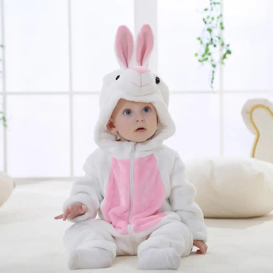 Snowball the White Rabbit Baby Romper