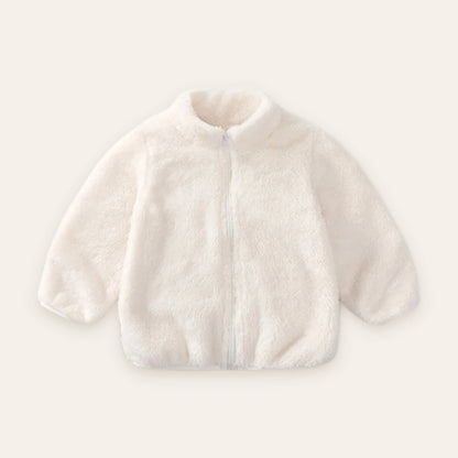 Blush Teddy Fleece Zip Jacket