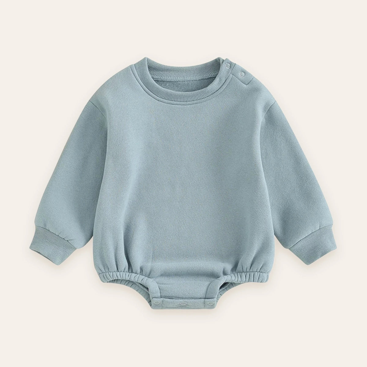 Cozy Fleece Bubble Sweatshirt Romper