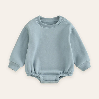 Cozy Fleece Bubble Sweatshirt Romper