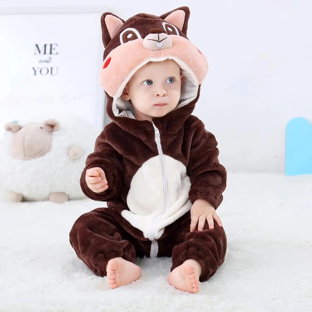Hazel the Squirrel Baby Romper